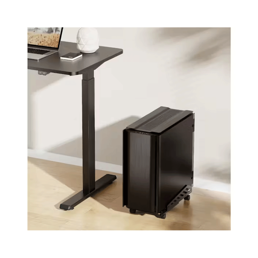 Activiva Adjustable Heavy-Duty Computer PC Mobile Floor Stand with Casters — image 3