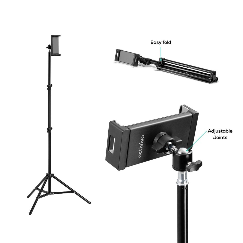 Activiva Ergolife Universal Tablet/Smartphone Fold Up Tripod Floor Stand 178cm — image 4