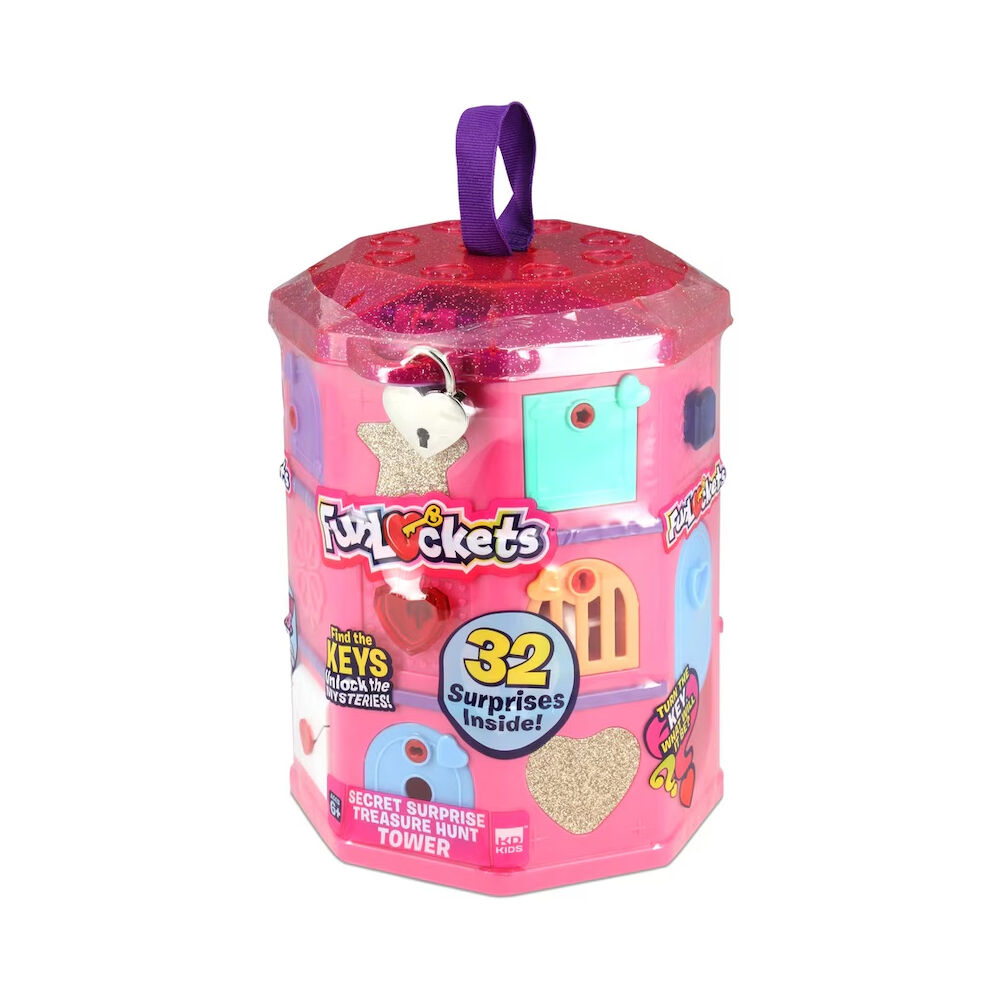 Funlockets Secret Surprise Treasure Hunt Tower Mystery Toy Kids/Child Pink 6y+