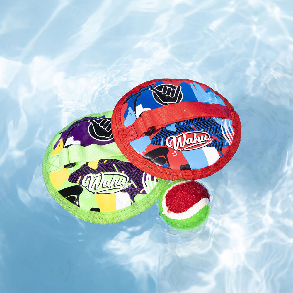 Wahu Pool Grip Ball Waterproof Neoprene Kids Swimming Toy w/2 Pads 1 6y+ (2 Pack) — image 5