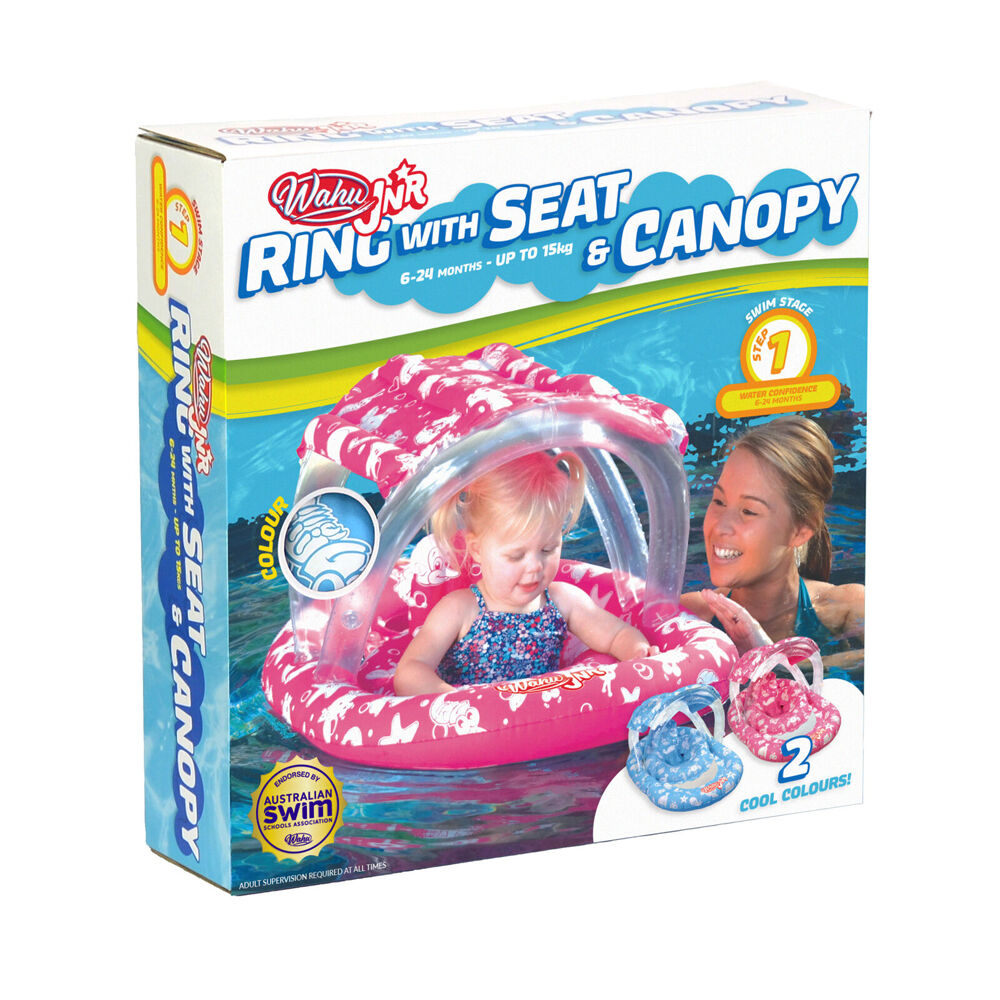 Wahu 6-24m Assorted Junior Ring With Seat and Canopy Pool Float