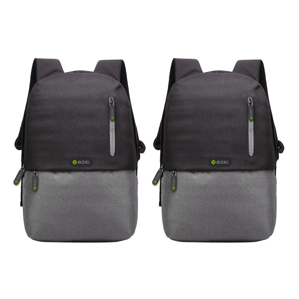 Moki Odyssey Backpack Travel Bag Carry Case Cover for 15.6" Laptop/MacBook (2 Pack)