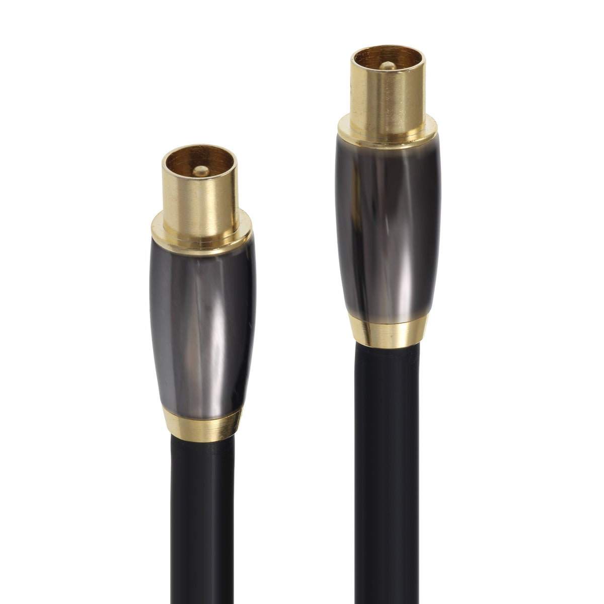 Moki 2m Shielded 18AWG RG6/U Coaxial Antenna Cable for HDTV/Set Top Box Black
