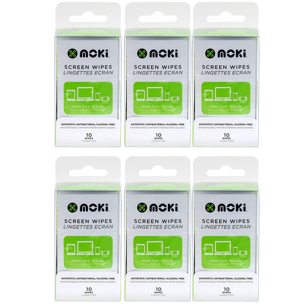 Moki Screen Wipes 10PK (6 Pack)