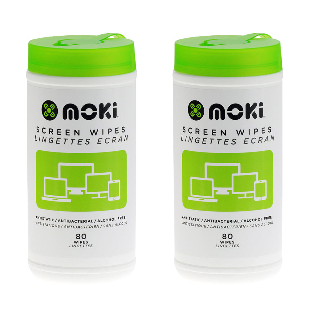 Moki Screen Wipes 80PK (2 Pack)