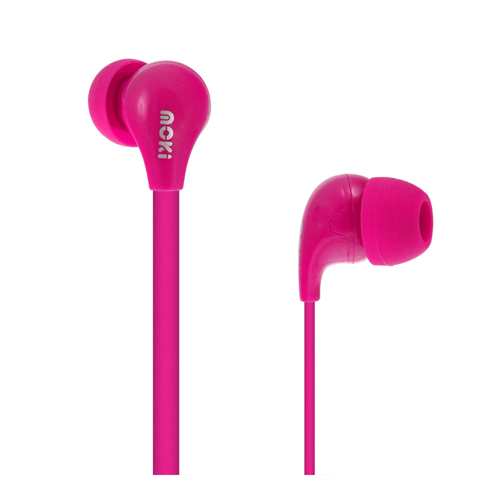 Moki 45° Comfort Buds In-Ear Earphones 3.5mm Jack f/FM Radio/iPad/Laptop PNK (2 Pack) — image 2