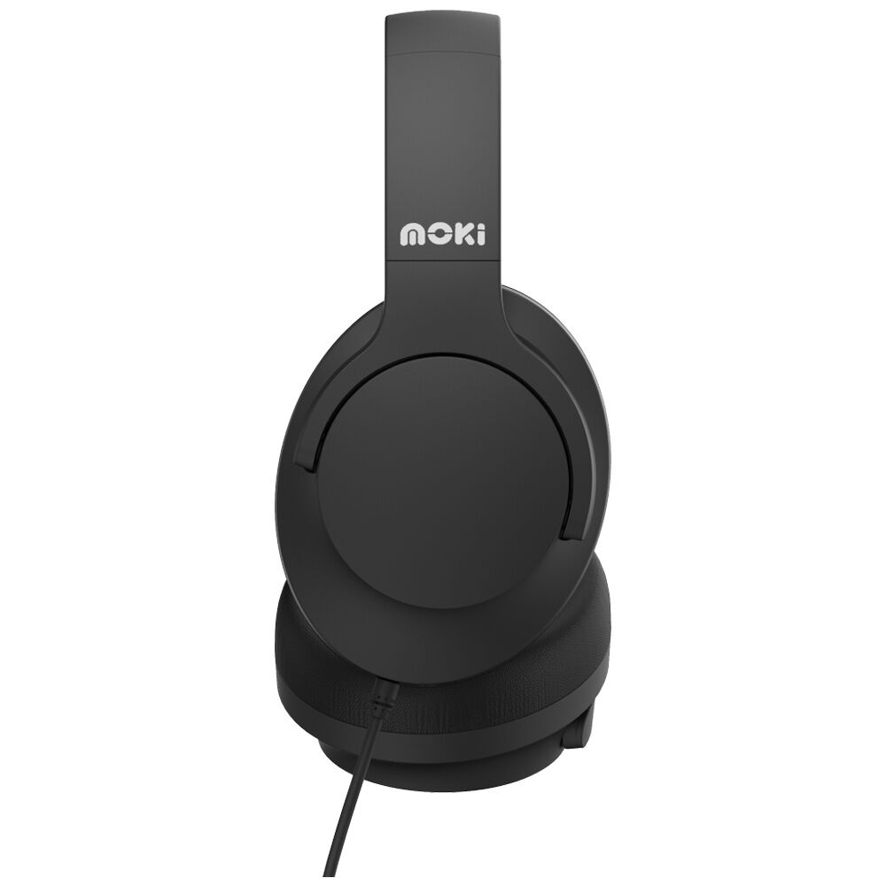 Moki USB-C Connect Over Ear Wired Headphones w Mic & Control — image 3