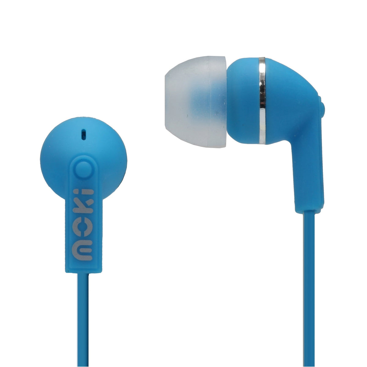 Moki Dots Headphones Noise Isolation 3.5mm Earphones for iPhone/Smartphone — Blue