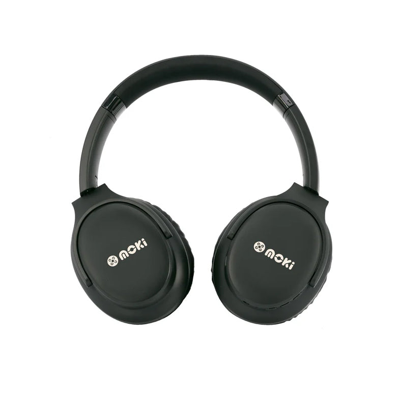 Moki Element Wireless Bluetooth Headphones Over-Ear Headset — Black