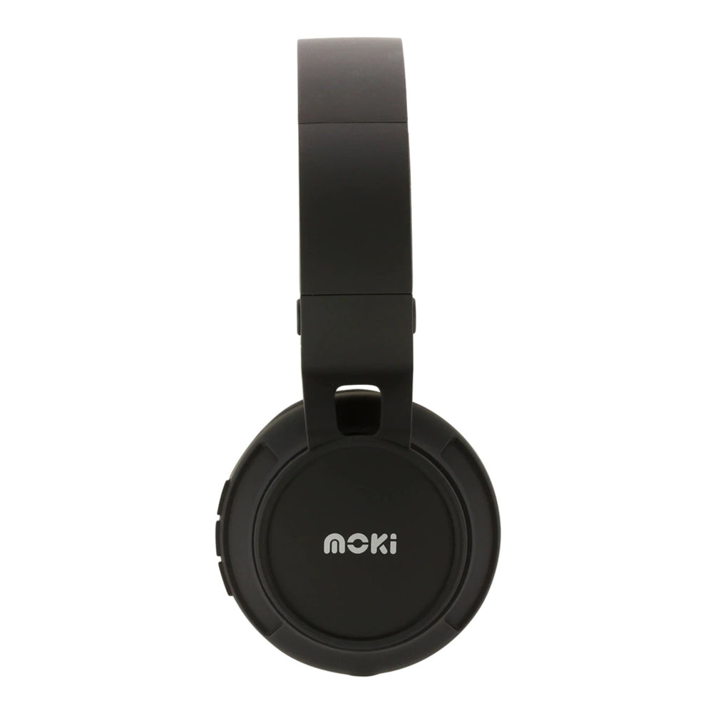 Moki EXO Wireless Bluetooth 40mm Foldable/Adjustable Over-Ear Headphone w/Mic BK — image 2