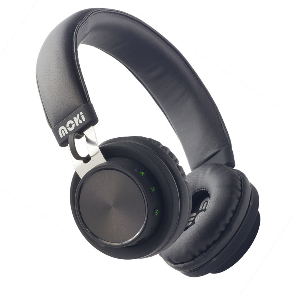Moki EXO Prime Wireless Bluetooth Adjustable Headphone Over-Ear Headset w/Mic BK — image 2