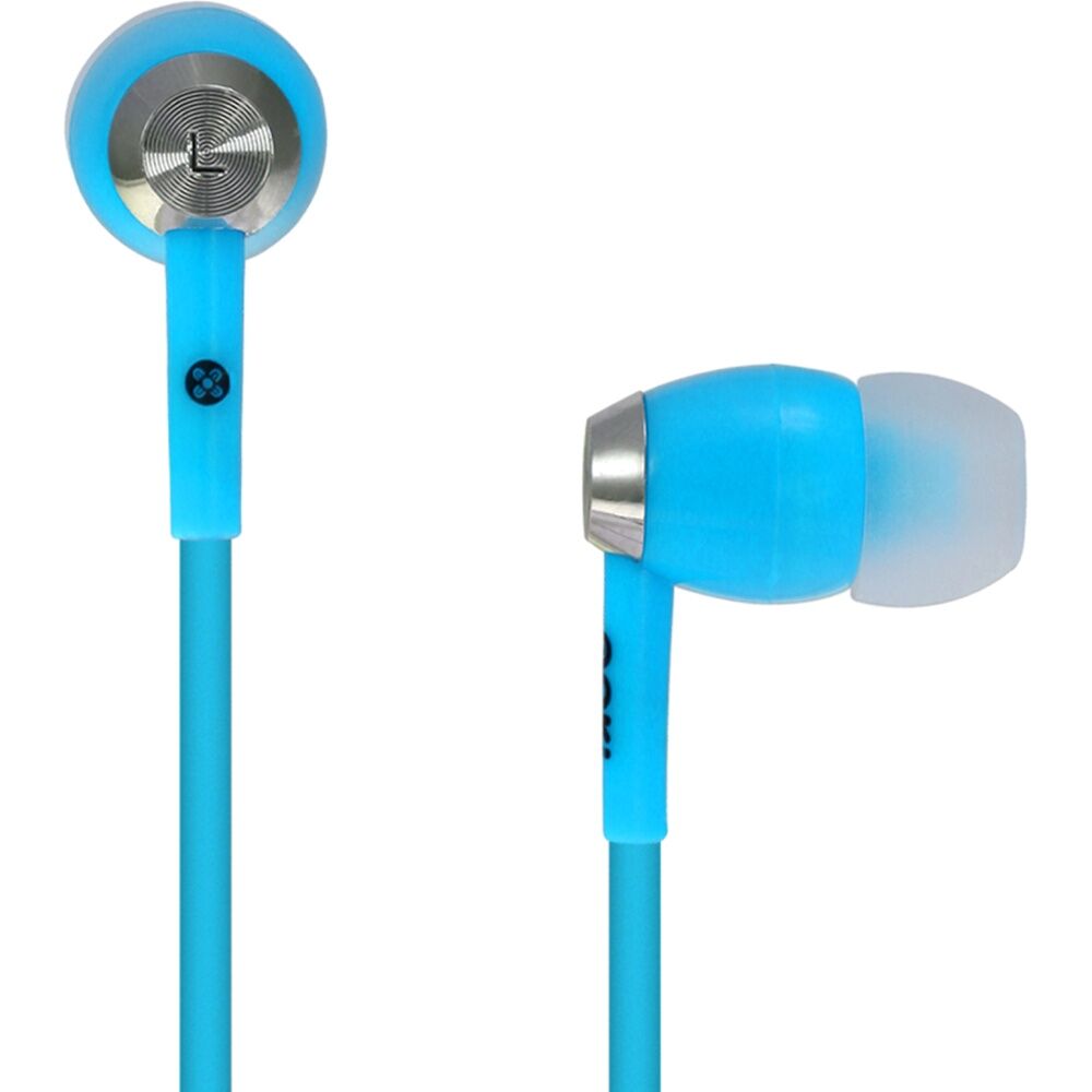 Moki Lightweight 3.5mm Wired Hyperbuds Earphones 95dB 120cm Blue (2 Pack) — image 2