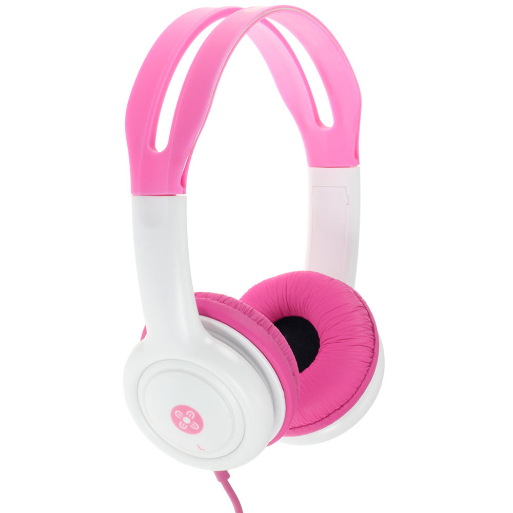 Moki Volume Limited Kids On Ear Headphones/Headband 3.5mm Jack/1.2m CBL 3y+ — Pink
