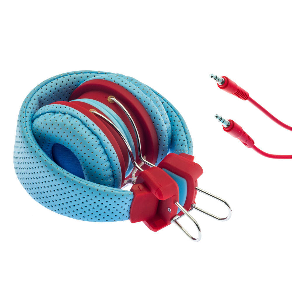 Moki Kid Safe Volume Limited Headphones 3y+ Blue & Red (2 Pack) — image 4
