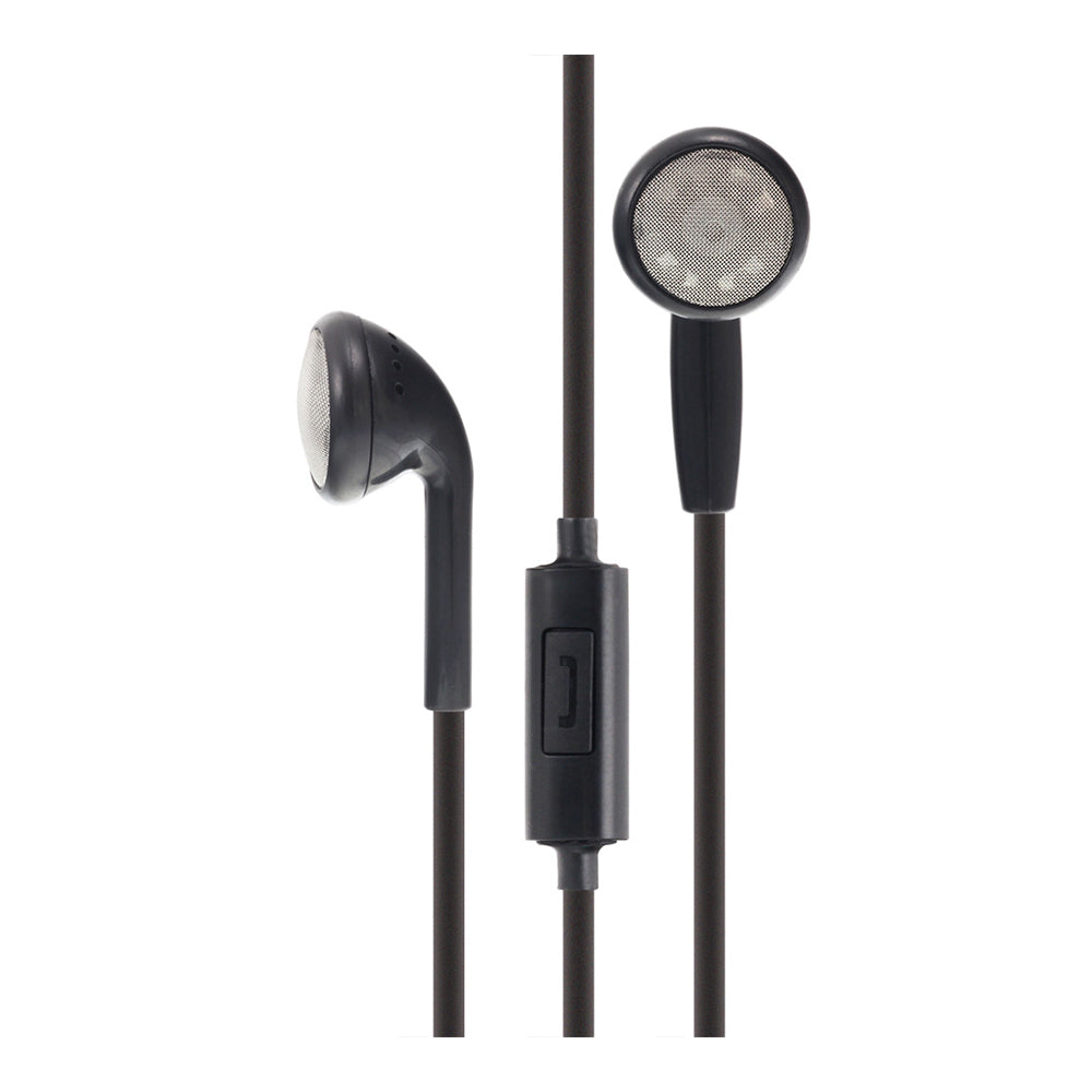 Moki Stereo In-Ear Black Earphones 3.5mm Jack Headset In-Line Mic — image 2