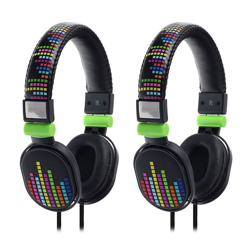 Moki Popper Headphones Over/On Ear Cup Stereo Children Headband Levels Black (2 Pack) — image 2