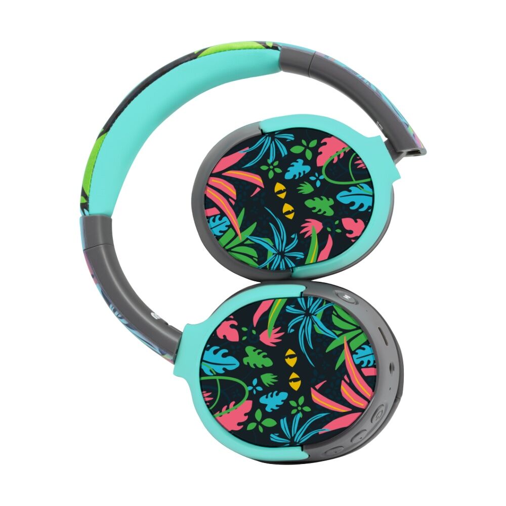 Moki Night Eyes Super Pop Wireless Bluetooth Over Ear Kids Headphones Vibrant — image 4