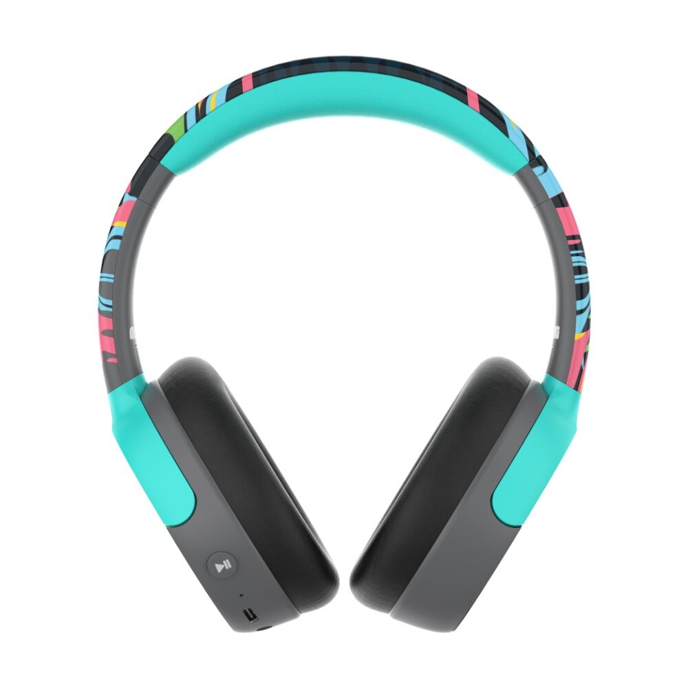 Moki Night Eyes Super Pop Wireless Bluetooth Over Ear Kids Headphones Vibrant — image 2
