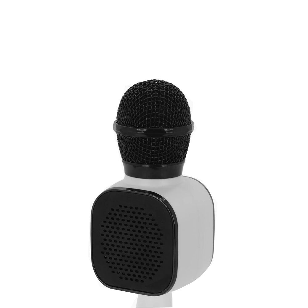 Moki Popstar Karaoke Microphone - Black & White Voice Amplifier Electric Device — image 2