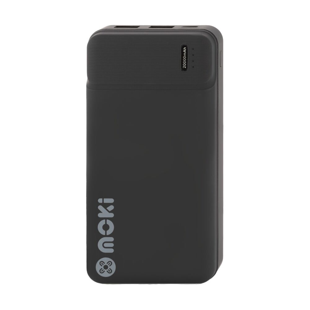 Moki 20000mAh Portable Travel Power Bank Usb-c/usb-a Compact Black