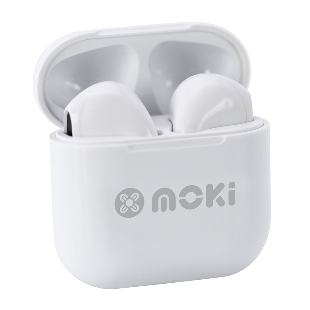 Moki MokiPods Mini TWS Bluetooth Earphone Kids Volume Limited Earbud — White