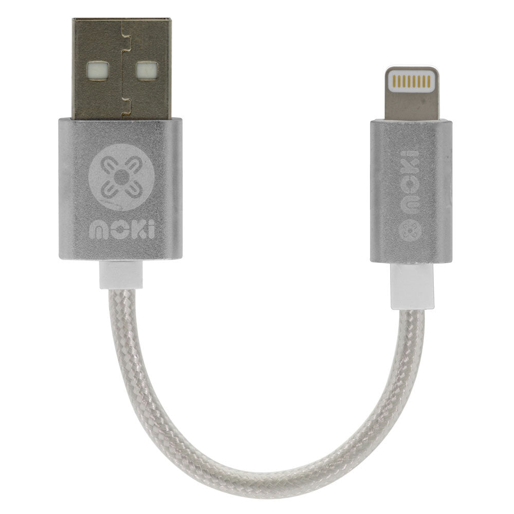 Moki 10cm Braided USB to Lightning MFI-Certified Sync/Charge Cable for iPhone — image 2