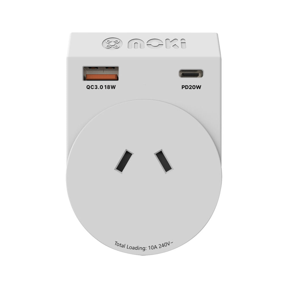 Moki 2PK Travel Adaptor Plus Outbound Ausnz to Japan with Type C and USB a — image 2