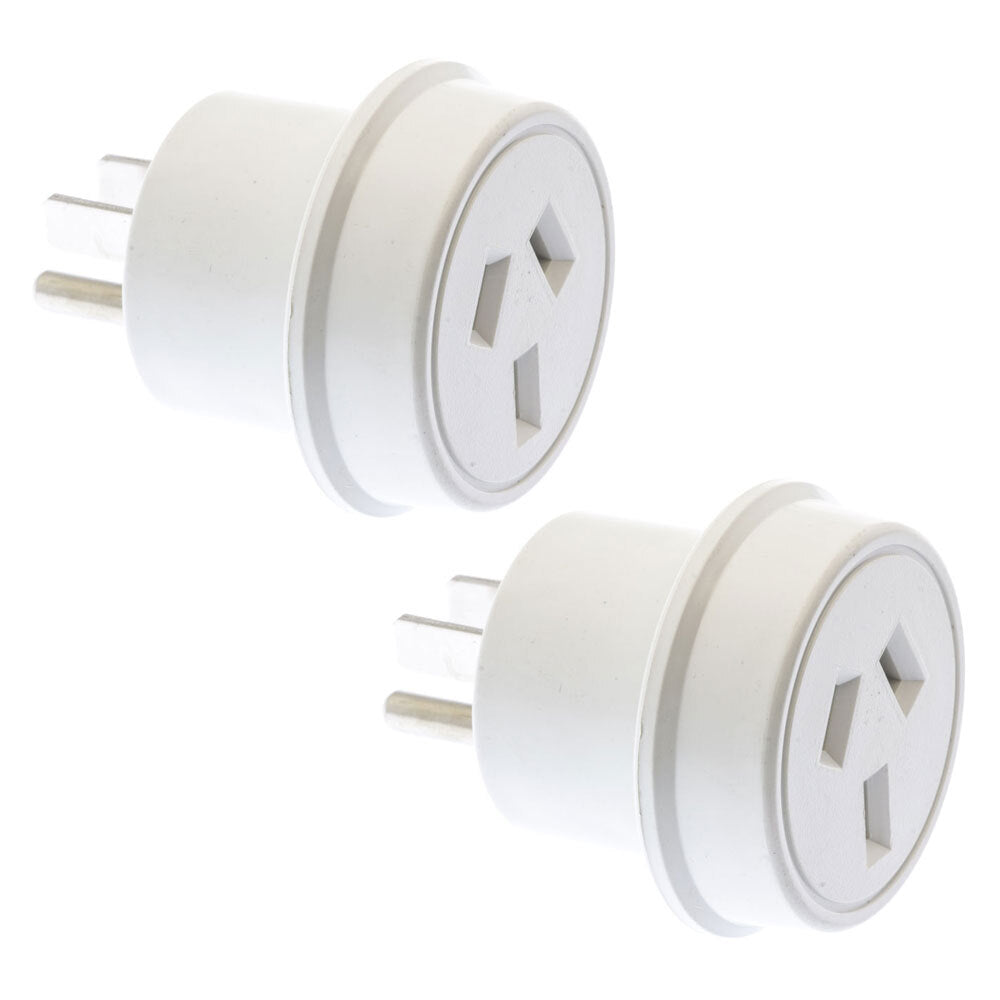 Moki Travel Adaptor Aus/nz to USA Power Plug Adapter Charger Socket Outlet WH (2 Pack)