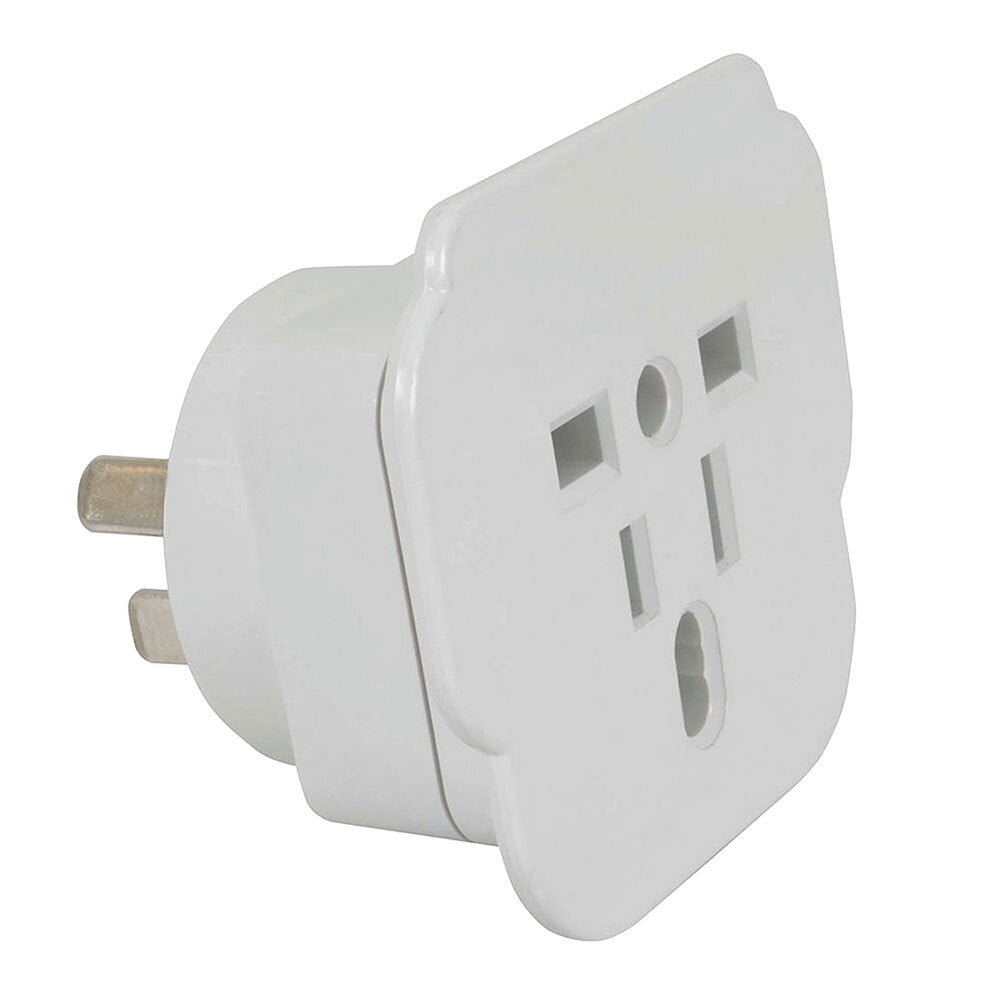 Moki Travel Adaptor Inbound Universal World to AU/NZ Travel Adapter/Socket White