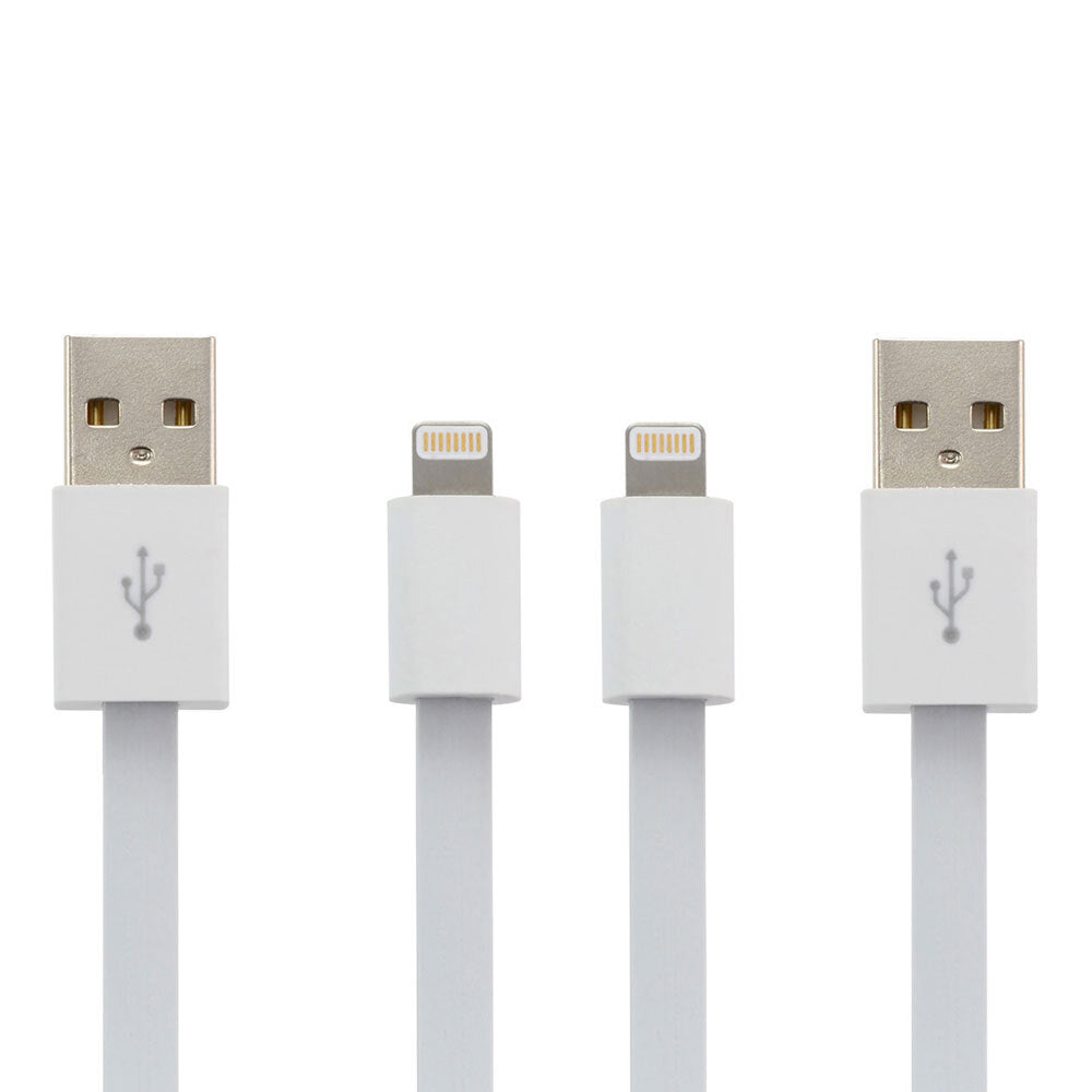 Moki SynCharge USB to Lightning Cable f/ iPhone/iPad/iPod - White (2 Pack) — image 2