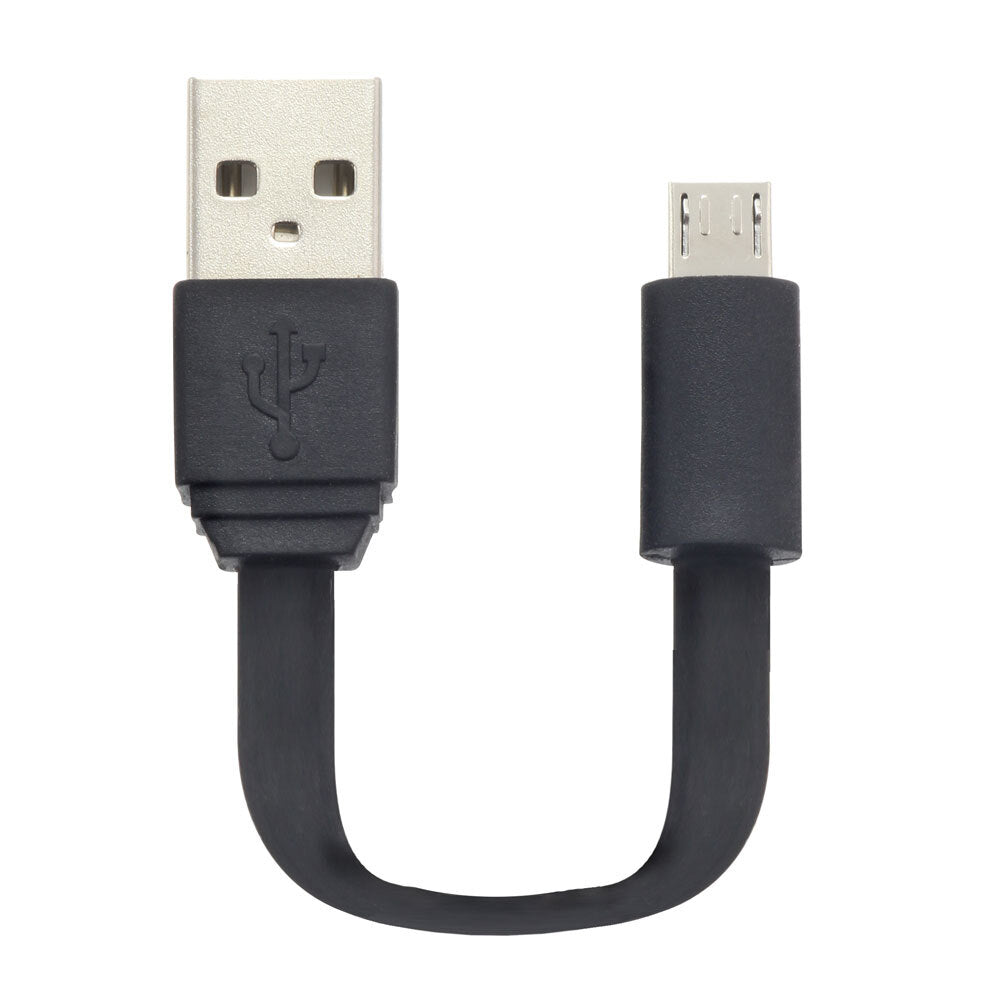 Moki 10cm MicroUSB to USB Pocket Sync/Charge Flat Cable for Android Phone/PC — image 2