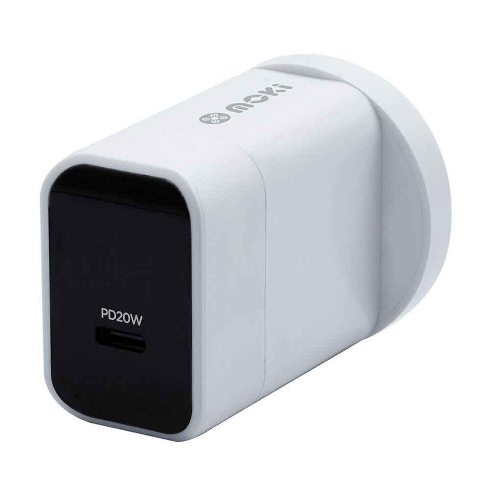 Moki USB Type-C PD 20W Fast Wall Charger For Smartphones/Tablets/iPhone/Samsung