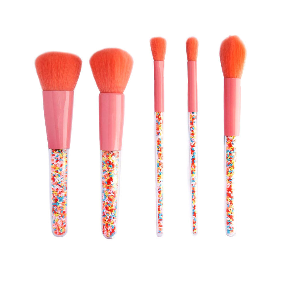 OH Flossy Kids/Childrens Sprinkle Makeup/Cosmetic Round/Shadow Brush Set 3y+ (5 Pieces)