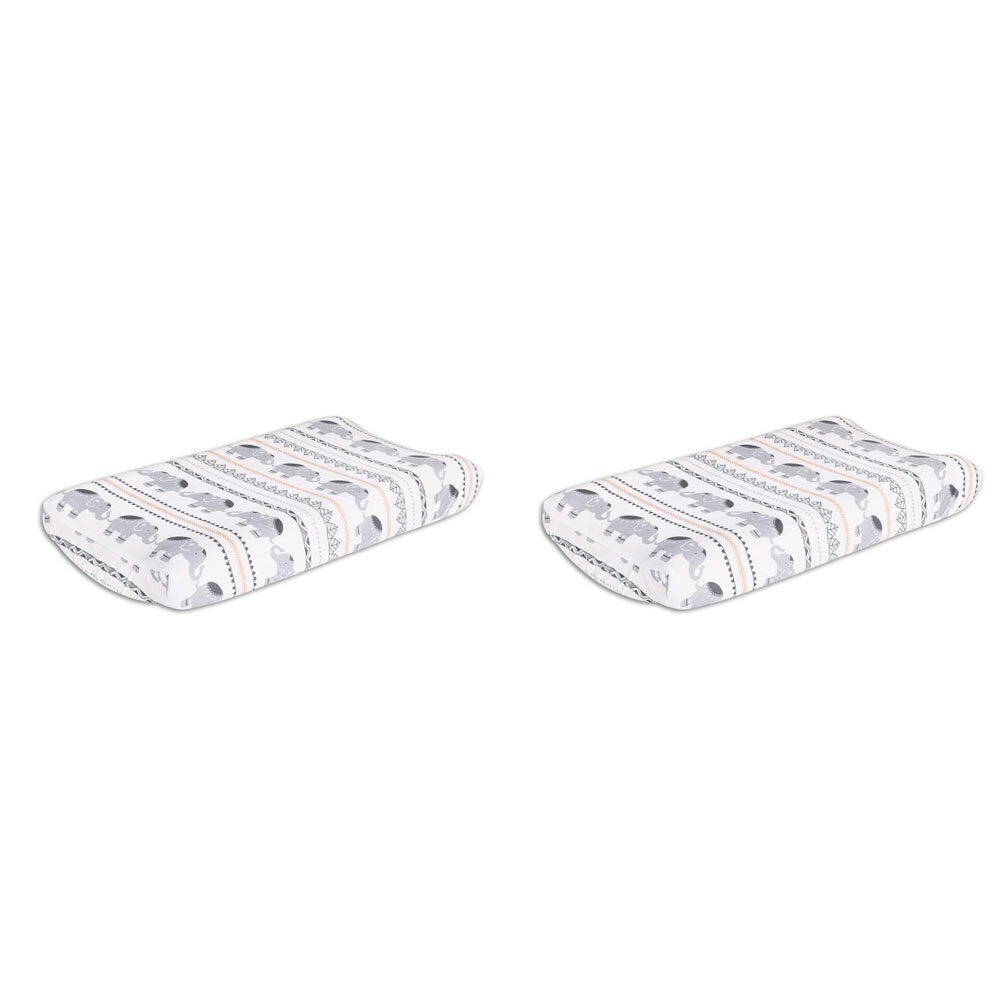 The Peanutshell Boho Baby/Infant Change Pad Cover 81cm Nursery Home Bedding (2 Pack)