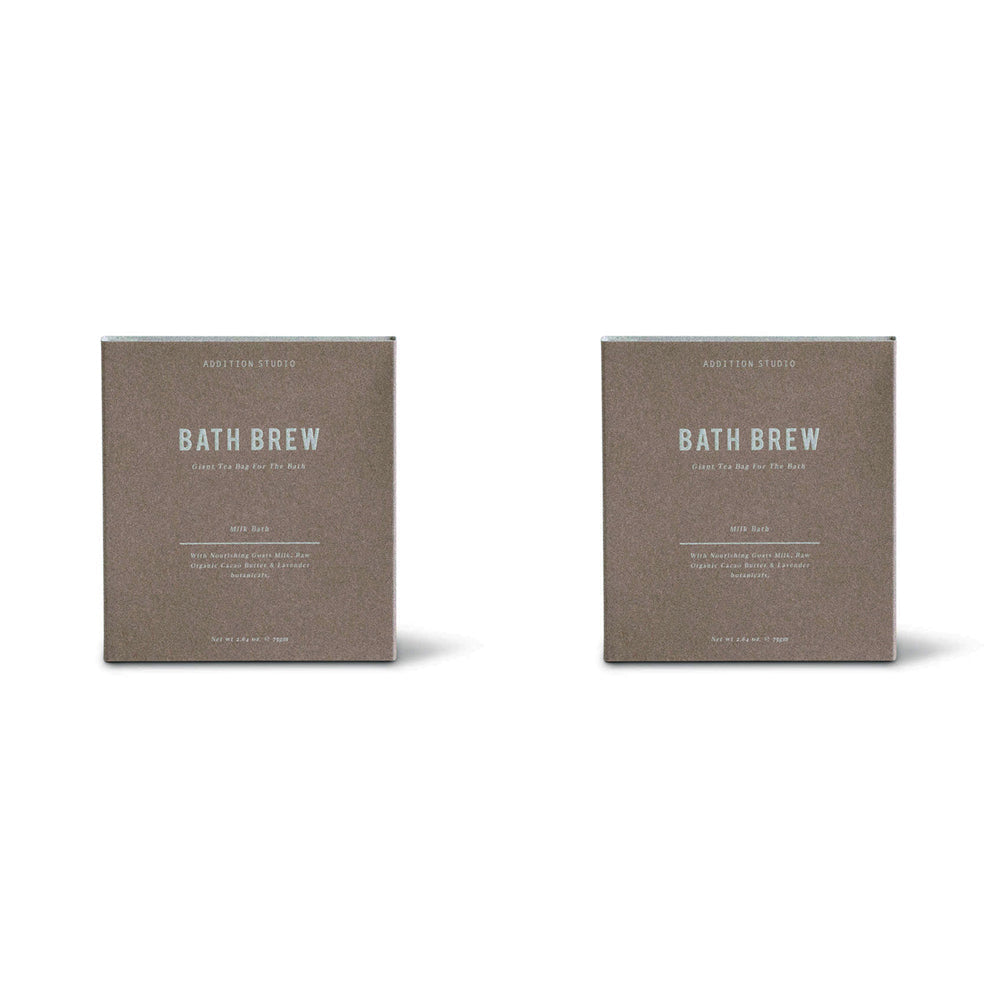 Addition Studio Nourishing 100g Milk Bath Brew Giant Tea Bag Body Soak Sachet (2 Pack)