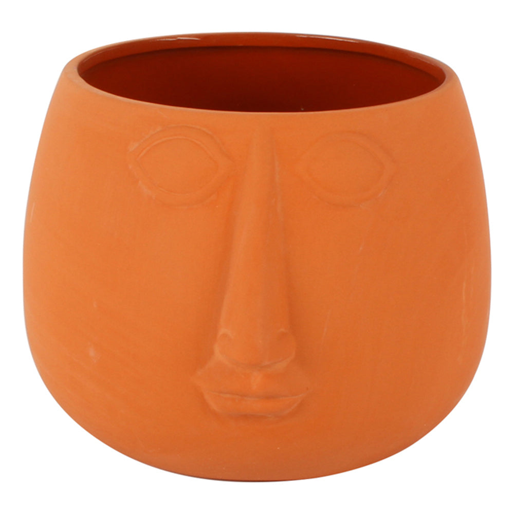 Maine & Crawford Dahla 17cm Ceramic Face Planter Home/Garden Plant Pot Trrctta