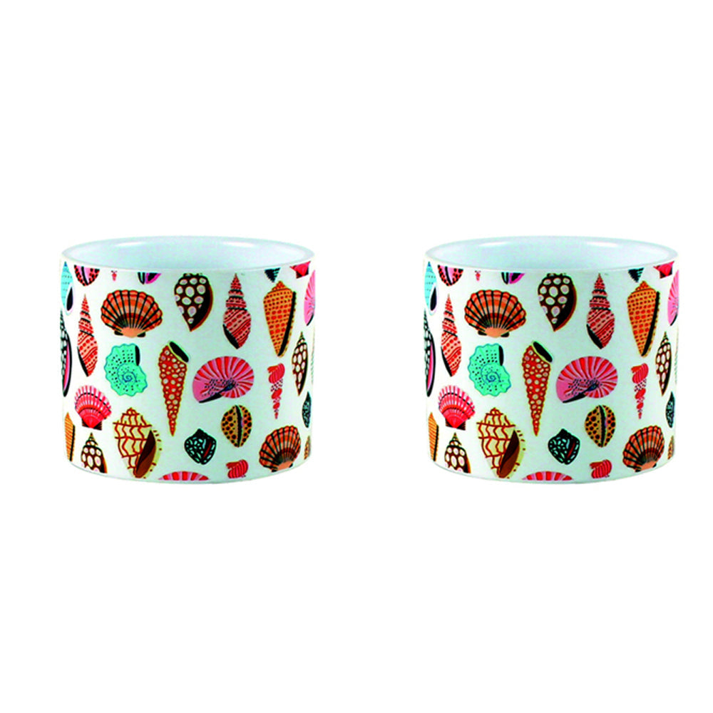 Maine & Crawford Ocean Life 11cm Ceramic Plant Pot (2 Pack)