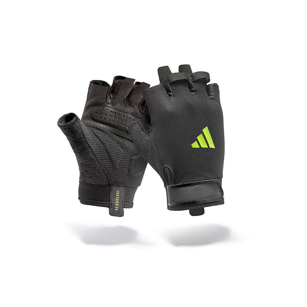 Adidas Essential Training Gloves Gym/Workout Accessory Size Black/Green