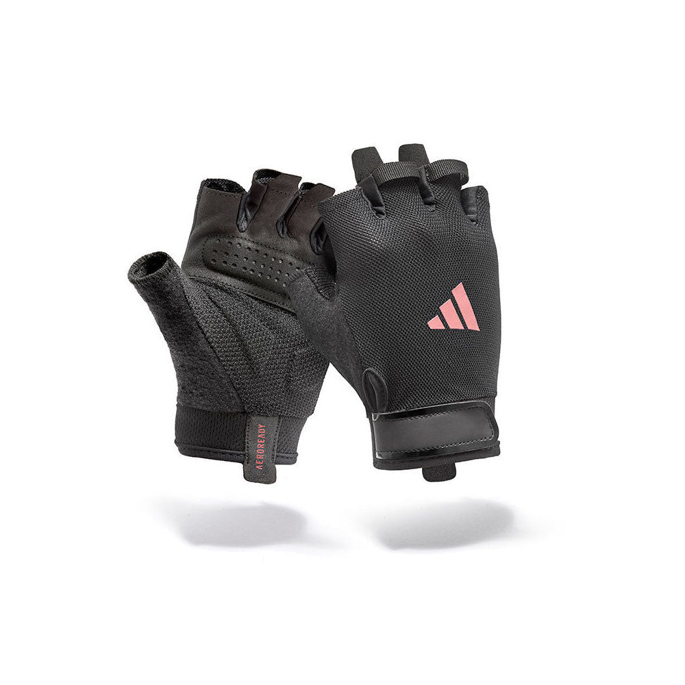 Adidas Essential Training Gloves Gym/Workout Accessory Size Black/Pink