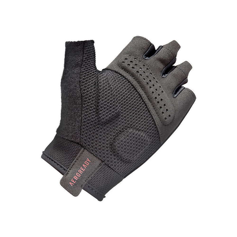 Adidas Essential Training Gloves Gym/Workout Accessory Size Black/Pink — image 2