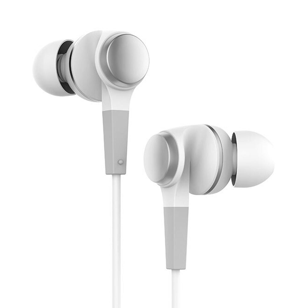 Rewyre Wired MFI Certified Lightning Mic and Volume Control Earphones — White