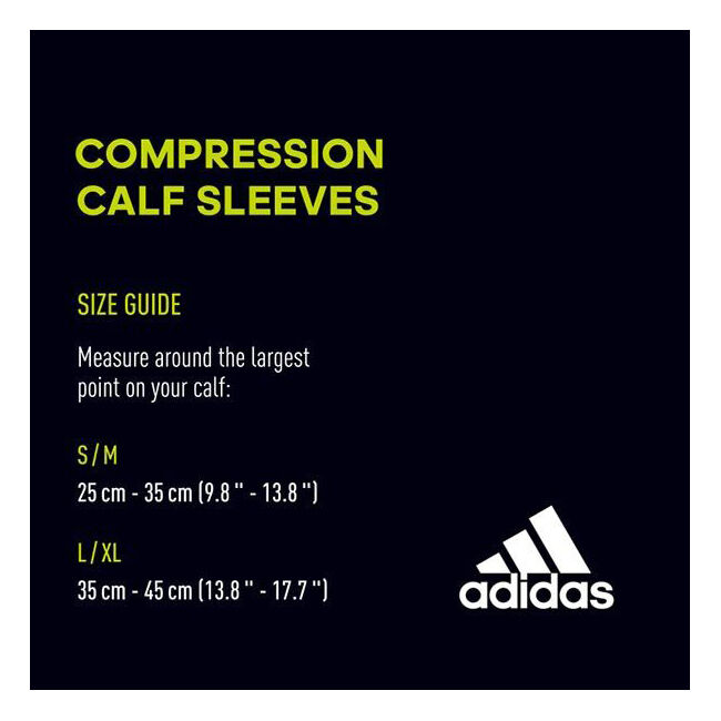 Adidas Aeroready Compression Calf Sleeves Gym/Workout Accessory Size White — image 4