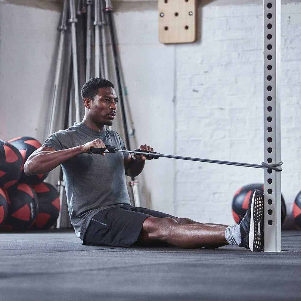 Adidas Rubber 140cm Resistance Tube Strength/Exercise Training Level 3 Black/GRY — image 7