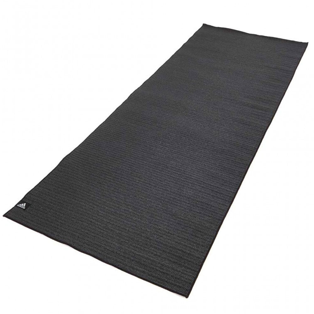 Adidas 2mm Non-Slip Lightweight/Rollable/Portable Hot Yoga Towelling Mat Black — image 4