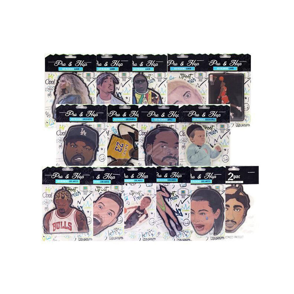 Pro and Hop Hanging Car Pop Culture Air Fresheners Odour Eliminator Assorted (6 Pack) — image 3