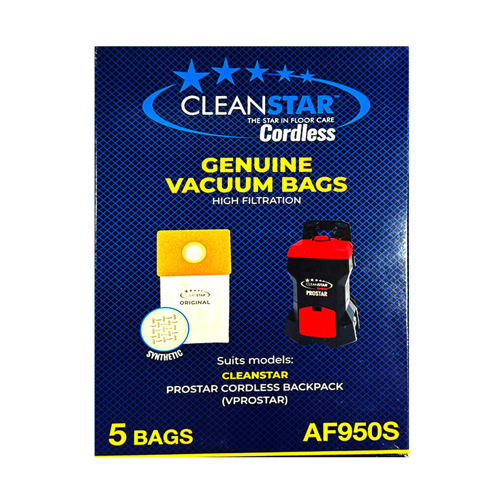 Cleanstar Synthetic VacBag AF950S for Vprostar Backpack Vacuum Cleaner (5 Pieces) — image 2
