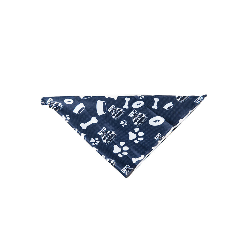 Afl Geelong Cats Pet Bandana S Dog 28cm Collar Triangle Neckerchief Accessory