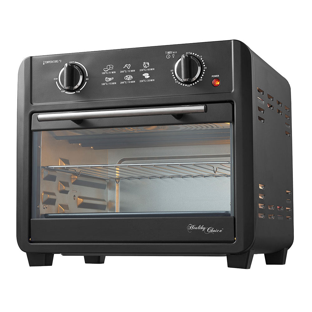 Healthy Choice Electric Convection Airfryer 23L 1700W Air Fryer Oven/Bake Black — image 3