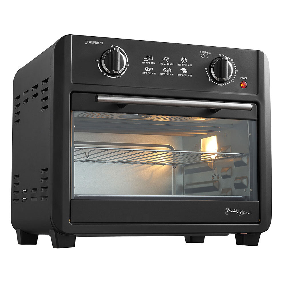 Healthy Choice Electric Convection Airfryer 23L 1700W Air Fryer Oven/Bake Black — image 2