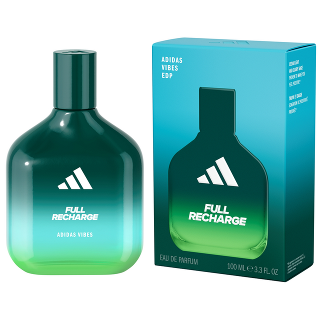Adidas Full Recharge Fragrance Spray Scented EDP Eau De Parfum Unisex 100ml (2 Pack) — image 2